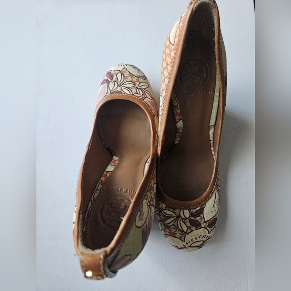 Tory Burch Basket Wedges Excellent Condition - Picture 5 of 6